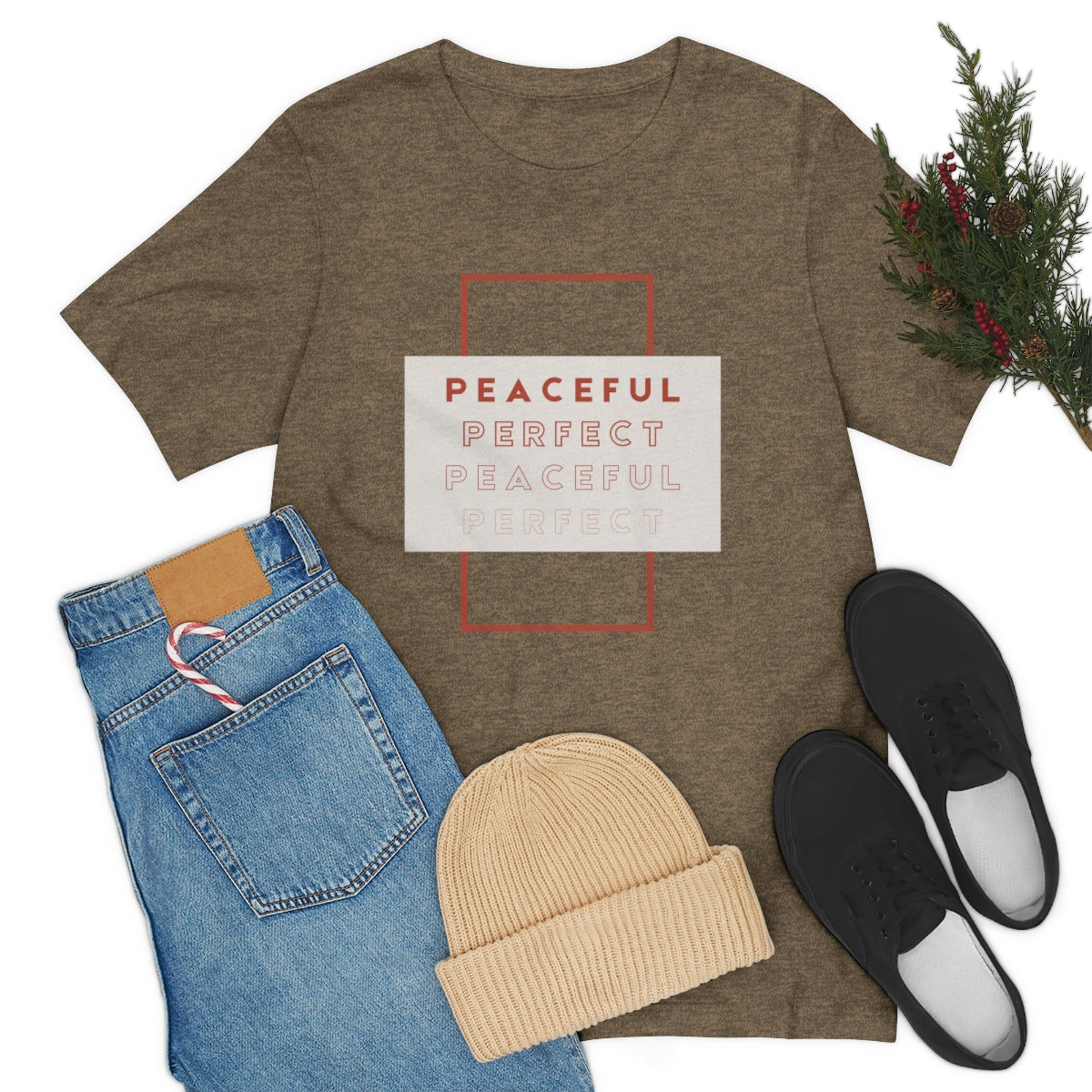 Peaceful/Perfect Jersey Short Sleeve Tee