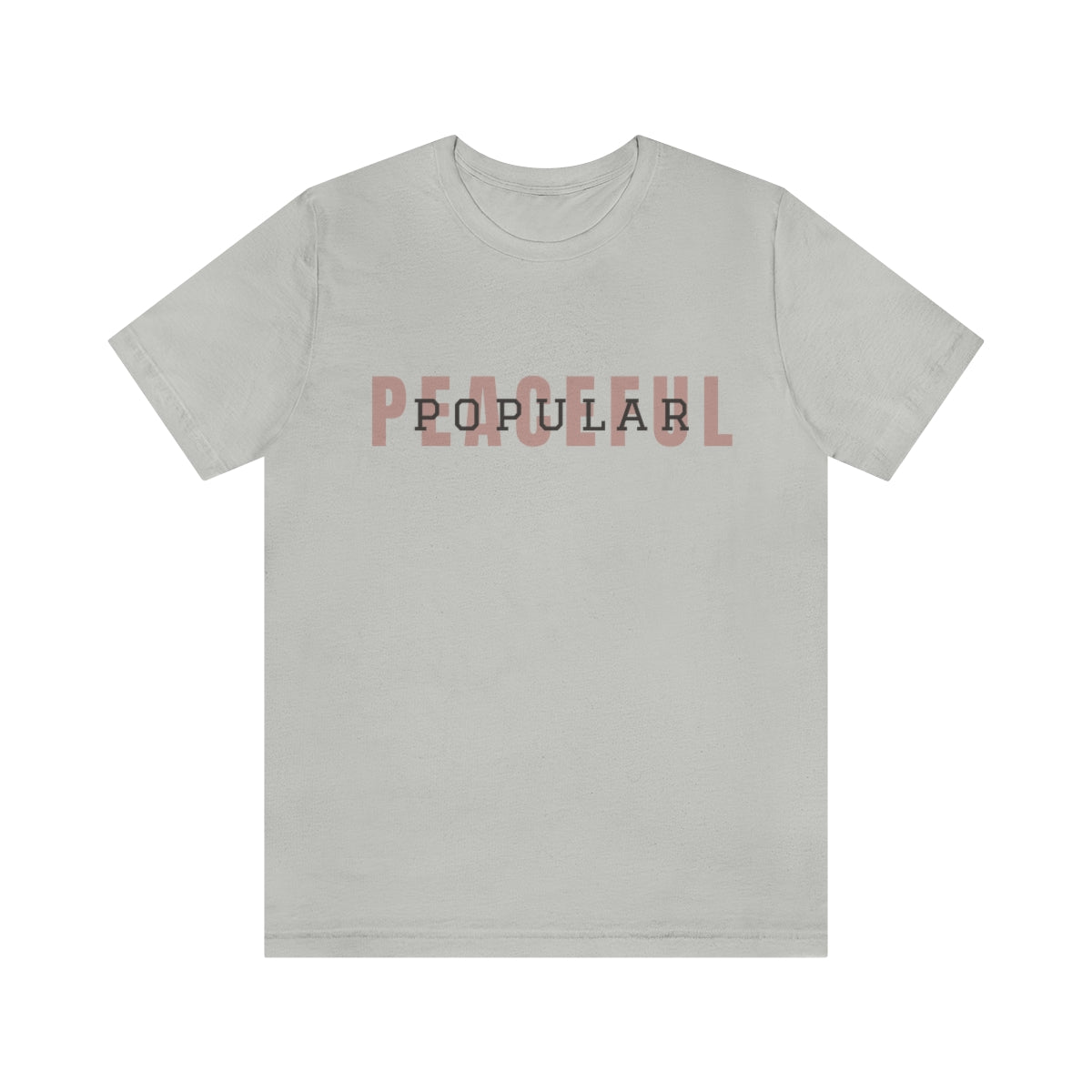 Peaceful/Popular Logo Jersey Short Sleeve Tee