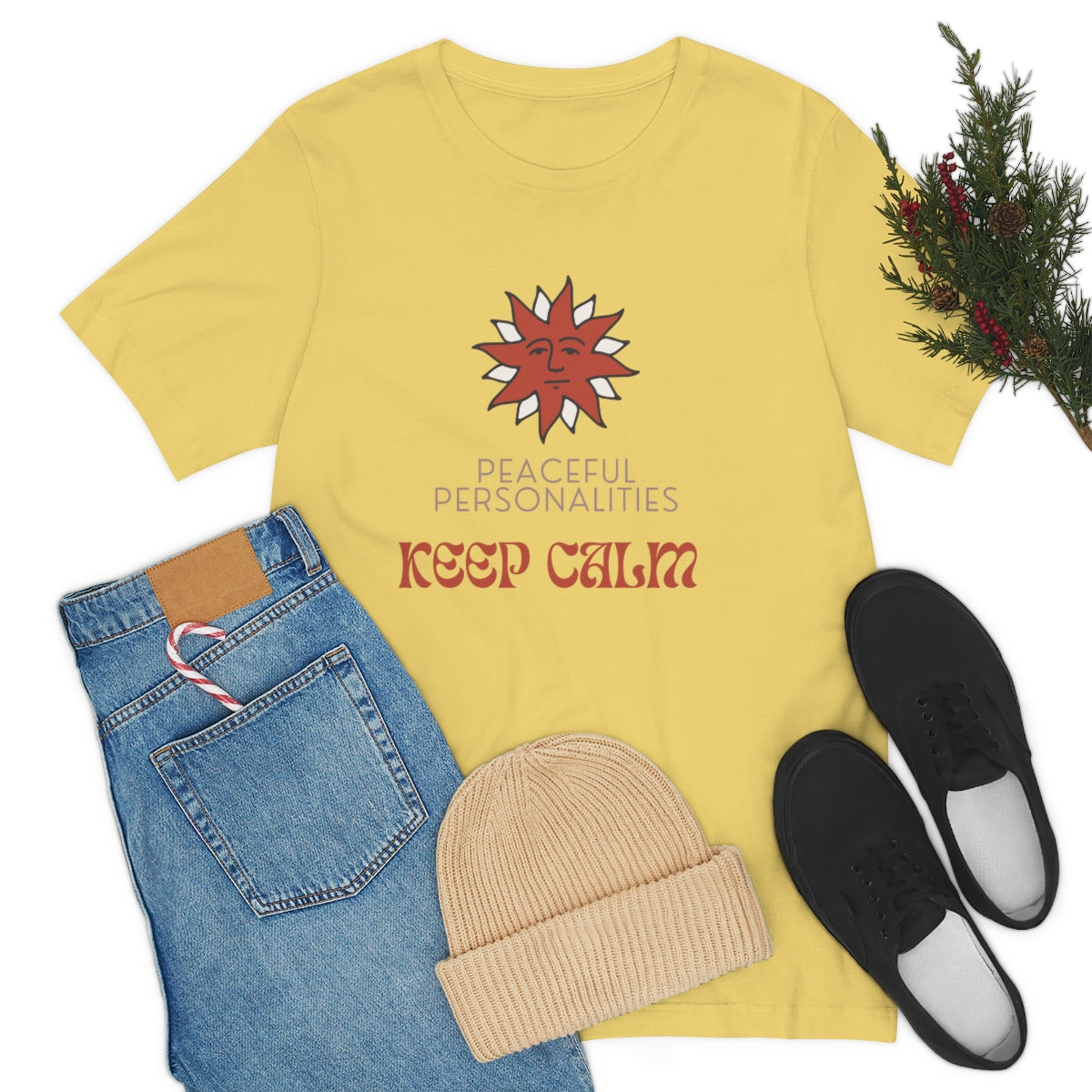 Keep Calm Jersey Short Sleeve Tee