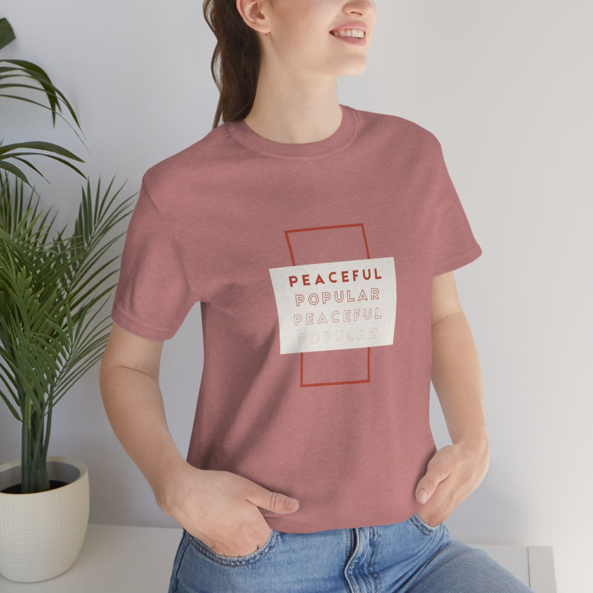 Peaceful/Popular Jersey Short Sleeve Tee