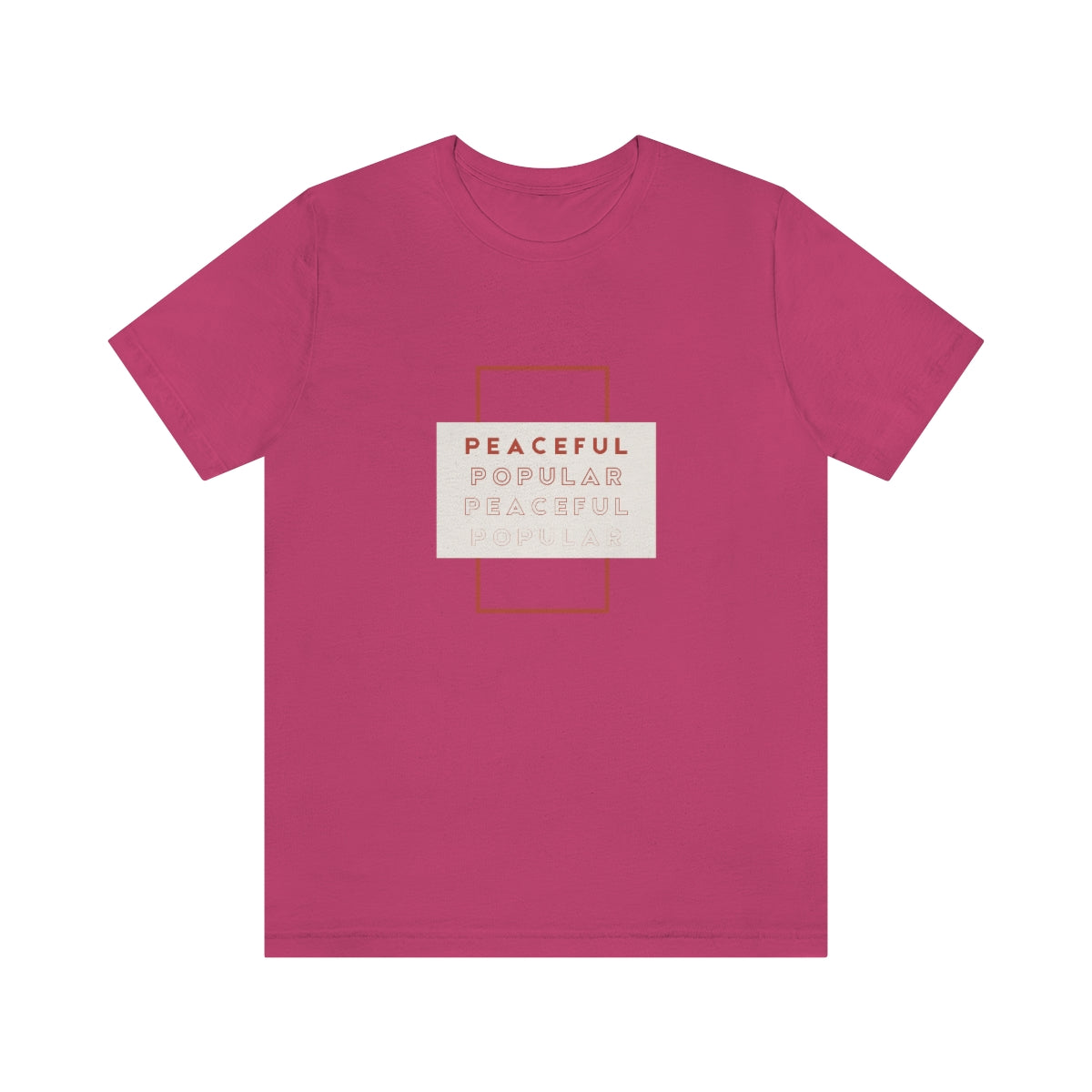 Peaceful/Popular Jersey Short Sleeve Tee