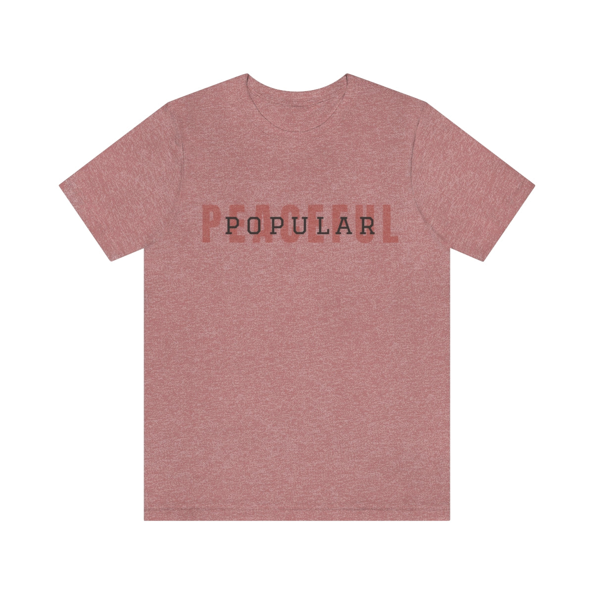 Peaceful/Popular Logo Jersey Short Sleeve Tee