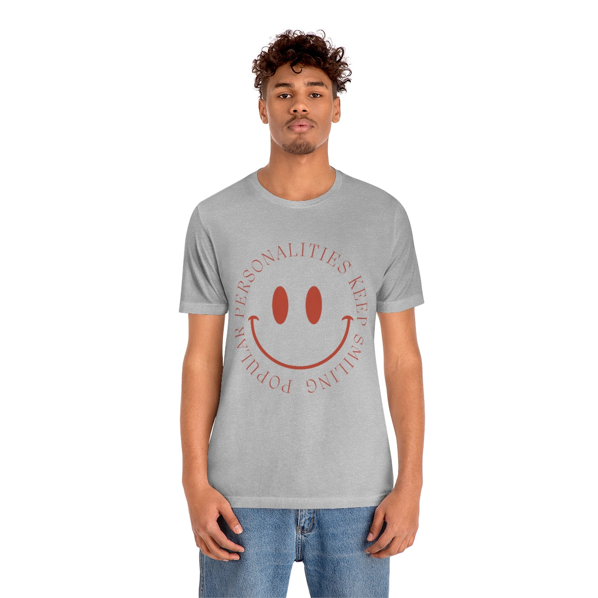 Keep Smiling Jersey Short Sleeve Tee