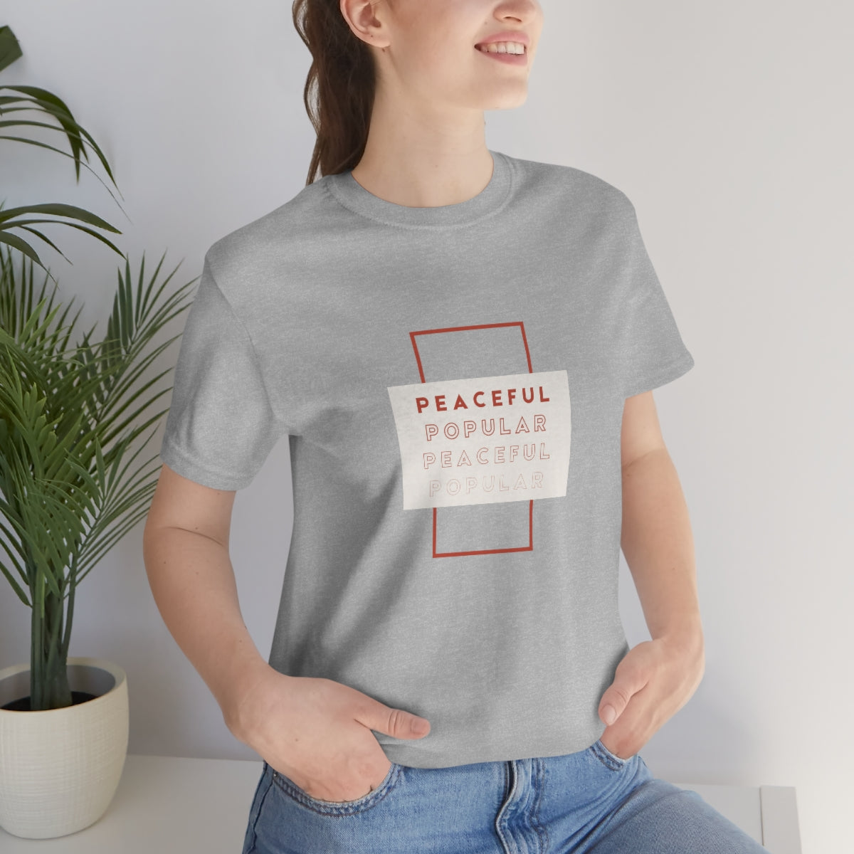 Peaceful/Popular Jersey Short Sleeve Tee