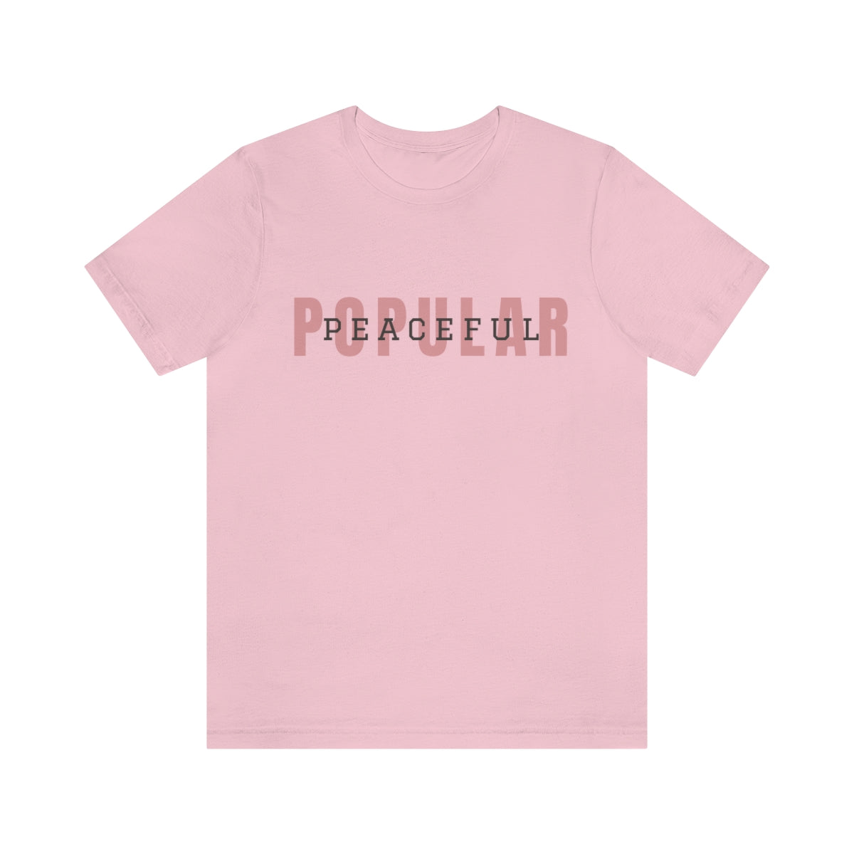 Popular/Peaceful Logo Jersey Short Sleeve Tee