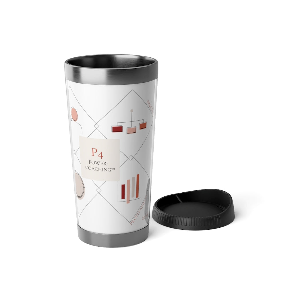P4 Power Coaching™ Stainless Steel Travel Mug with Insert