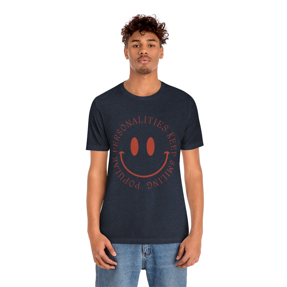 Keep Smiling Jersey Short Sleeve Tee