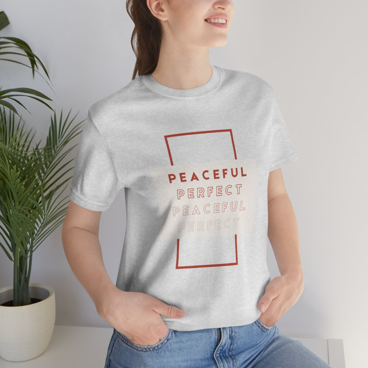 Peaceful/Perfect Jersey Short Sleeve Tee
