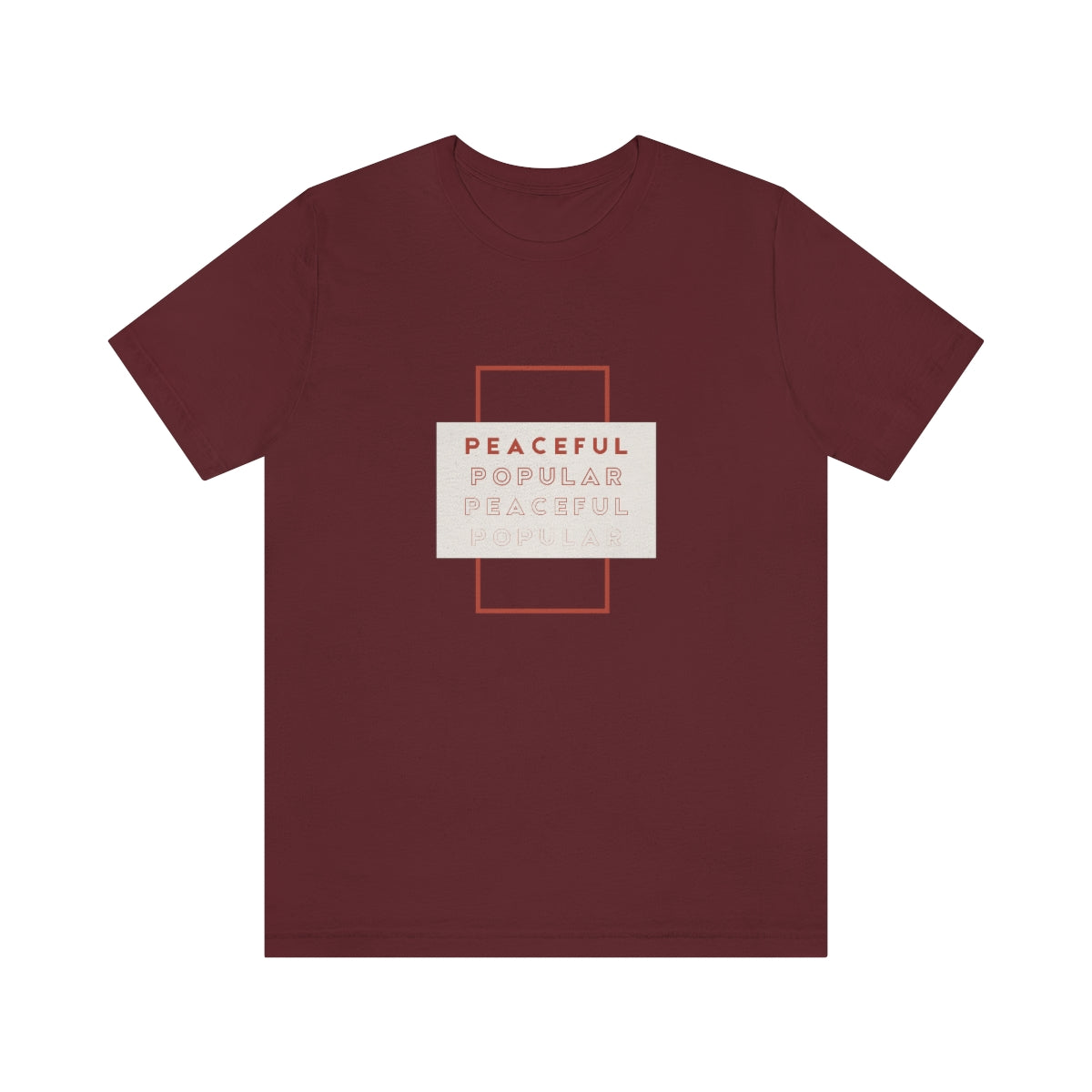 Peaceful/Popular Jersey Short Sleeve Tee
