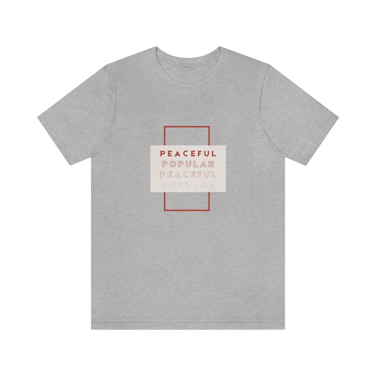 Peaceful/Popular Jersey Short Sleeve Tee