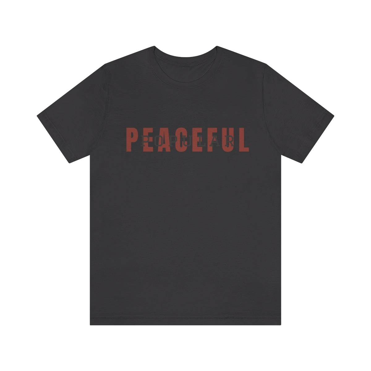 Peaceful/Popular Logo Jersey Short Sleeve Tee