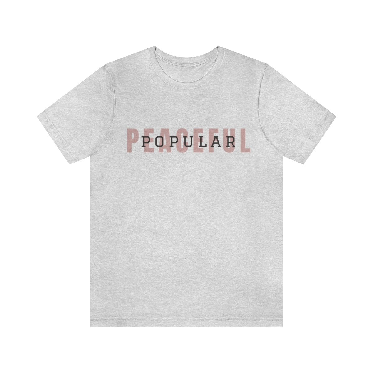 Peaceful/Popular Logo Jersey Short Sleeve Tee