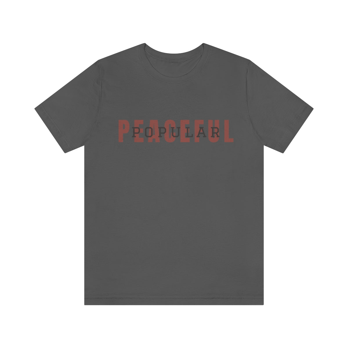 Peaceful/Popular Logo Jersey Short Sleeve Tee