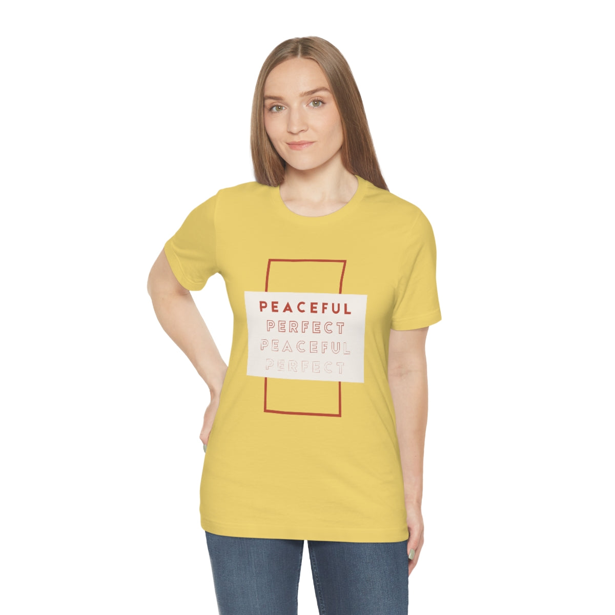 Peaceful/Perfect Jersey Short Sleeve Tee