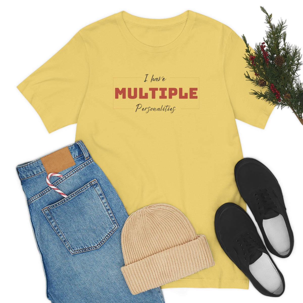 I Have Multiple Personalities Unisex Jersey Short Sleeve Tee
