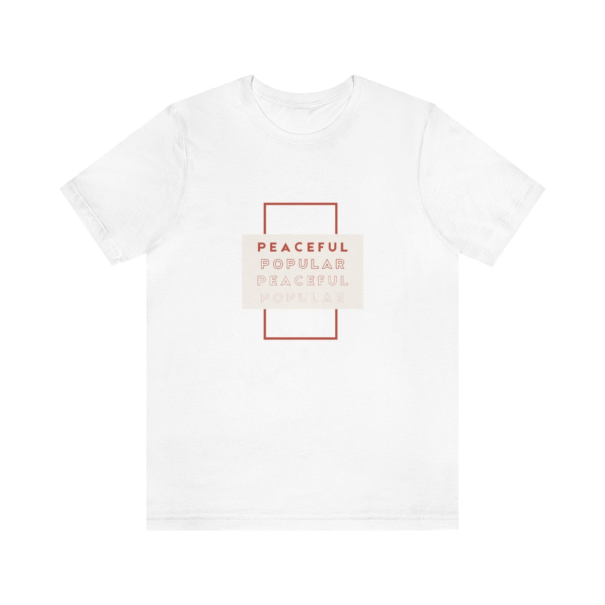 Peaceful/Popular Jersey Short Sleeve Tee