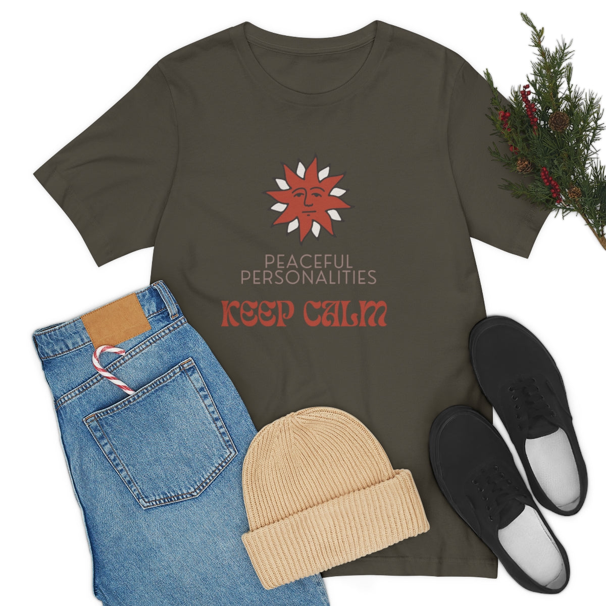 Keep Calm Jersey Short Sleeve Tee