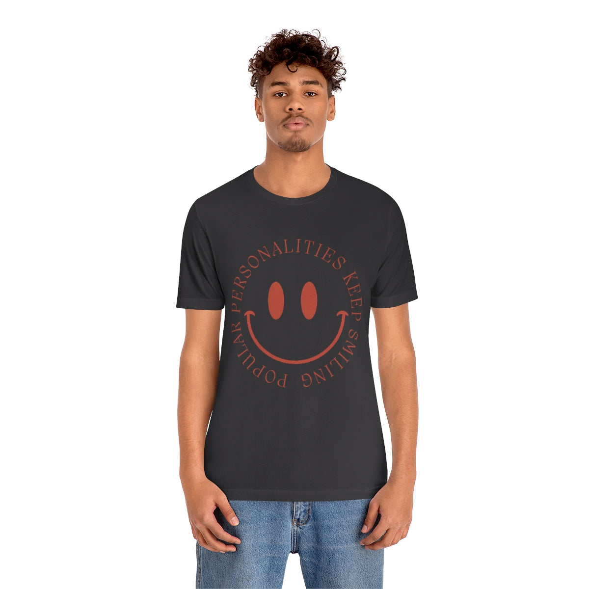 Keep Smiling Jersey Short Sleeve Tee