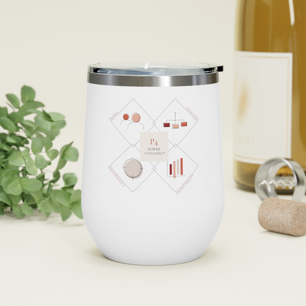 P4 Power Coaching™ 12oz Insulated Wine Tumbler