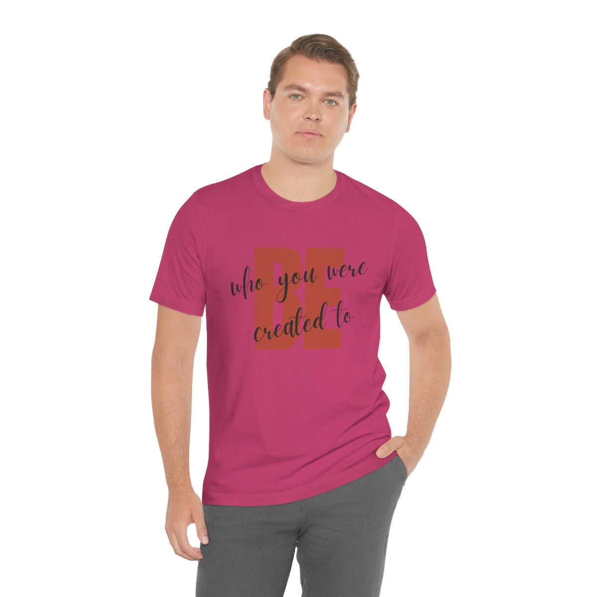 Be Who You Were Created To Be Jersey Short Sleeve Tee
