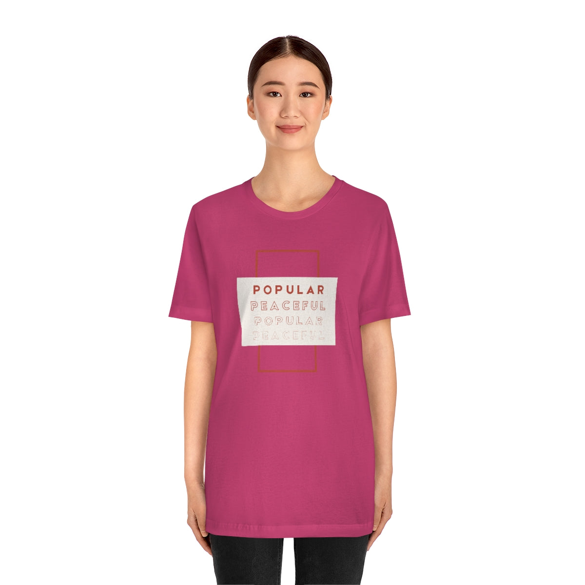 Popular/Peaceful Jersey Short Sleeve Tee