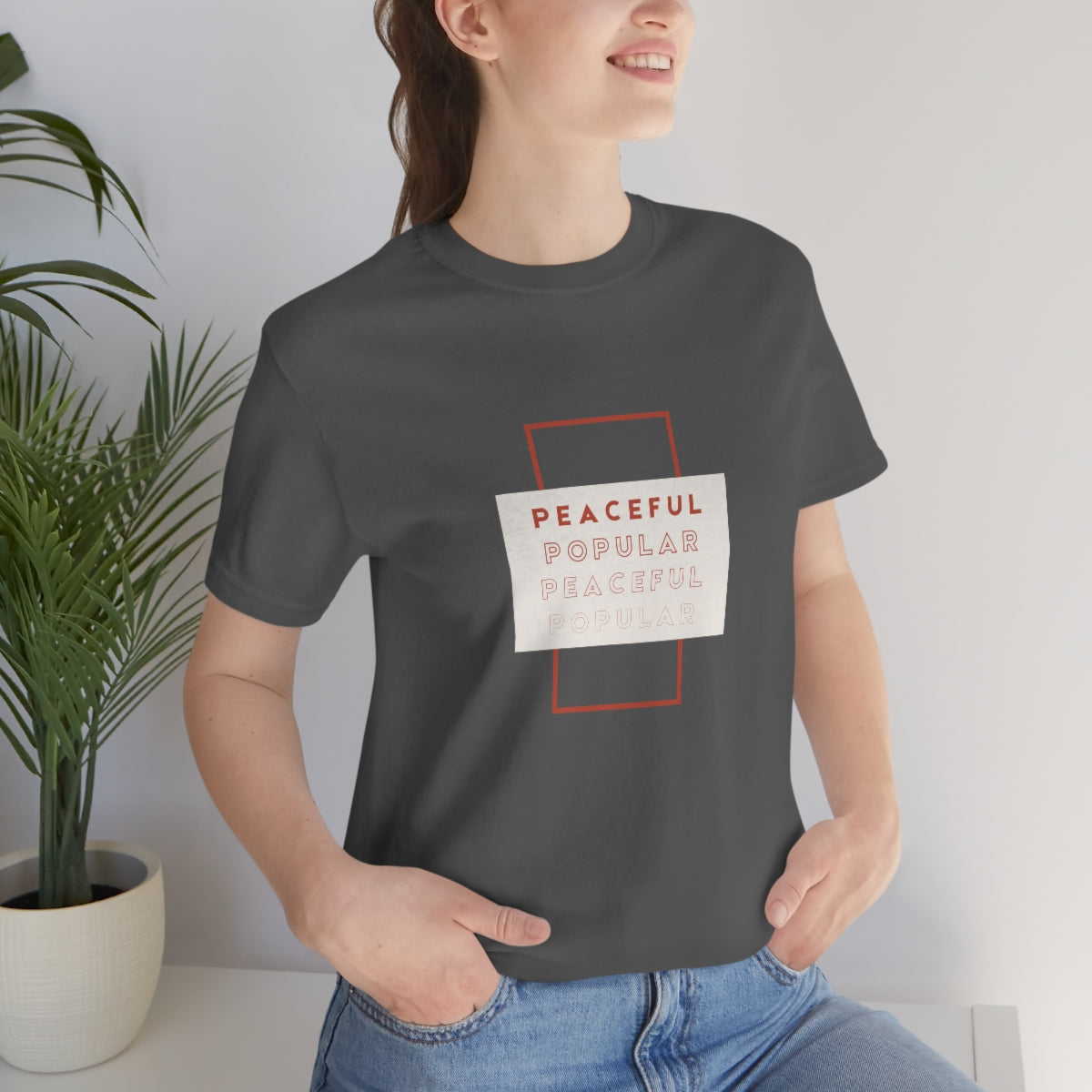 Peaceful/Popular Jersey Short Sleeve Tee