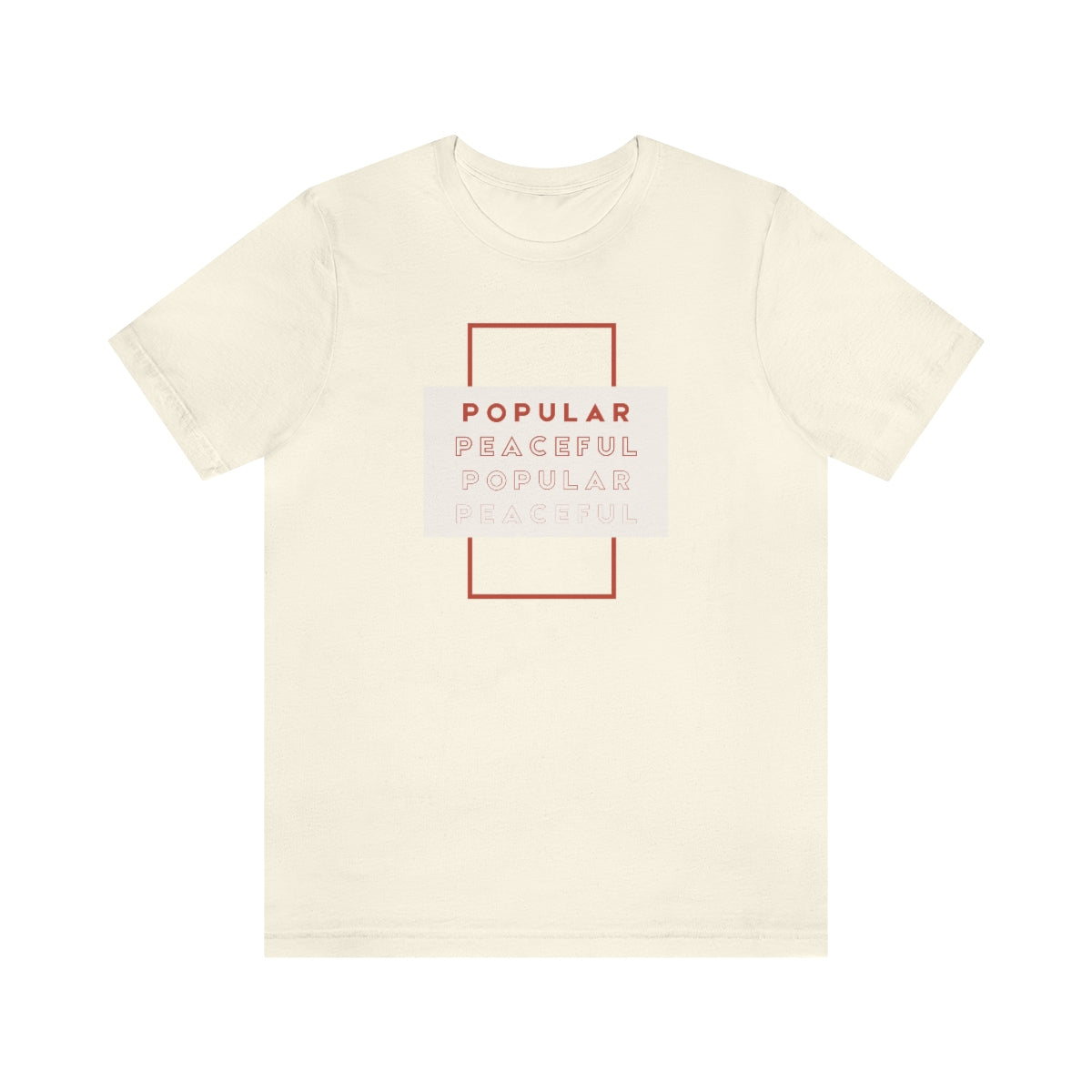 Popular/Peaceful Jersey Short Sleeve Tee