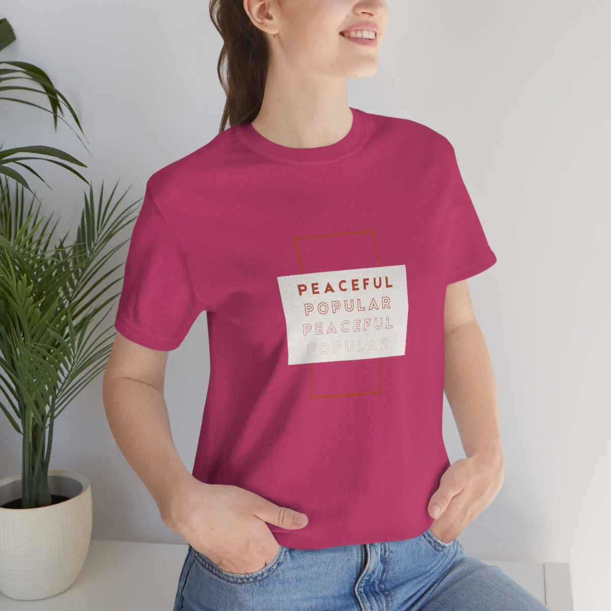 Peaceful/Popular Jersey Short Sleeve Tee