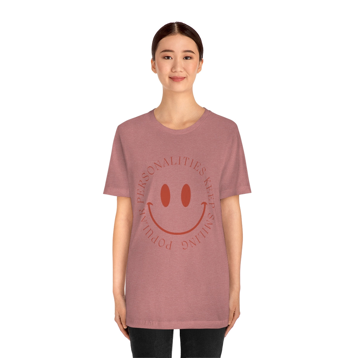 Keep Smiling Jersey Short Sleeve Tee