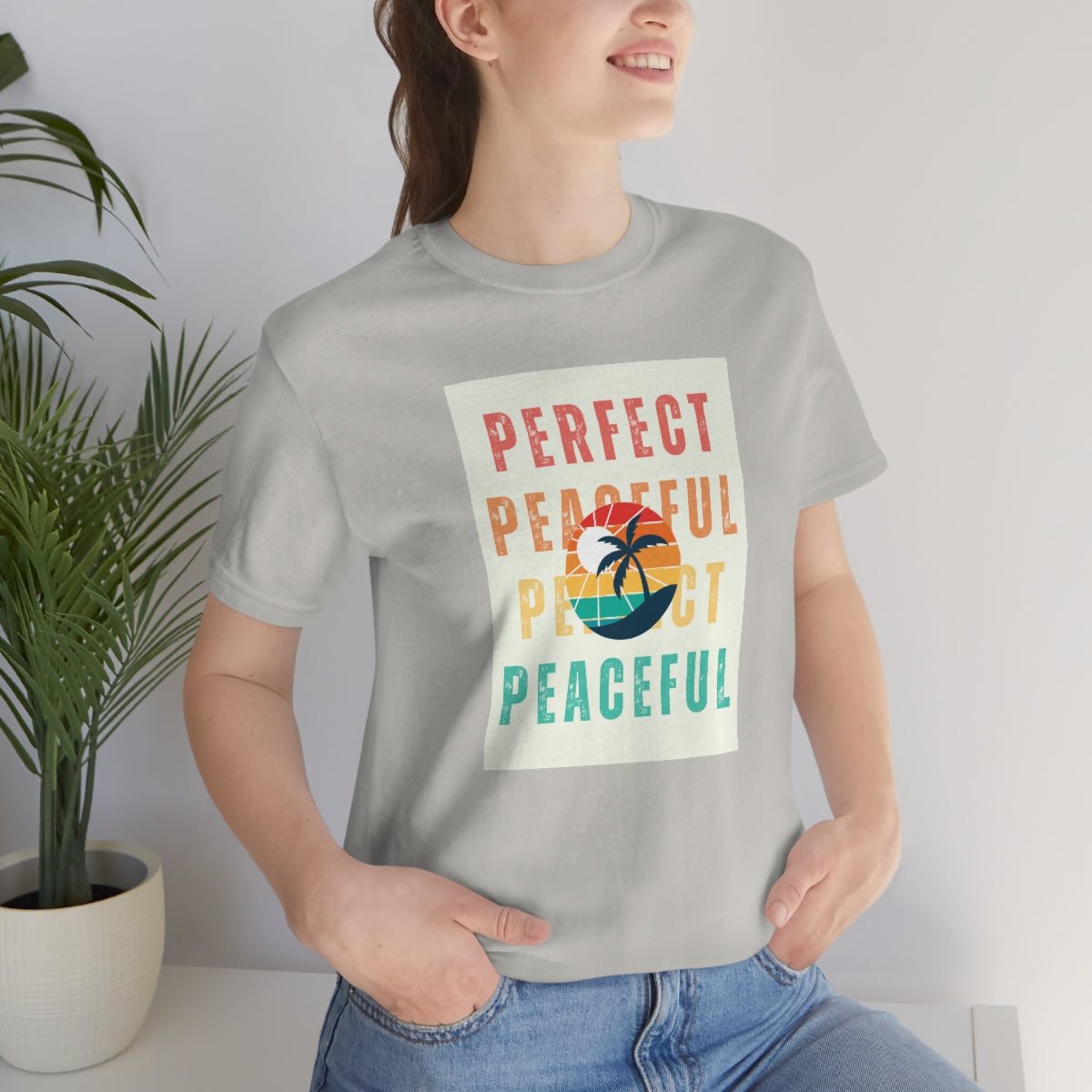 Perfect/Peaceful Unisex Jersey Short Sleeve Tee