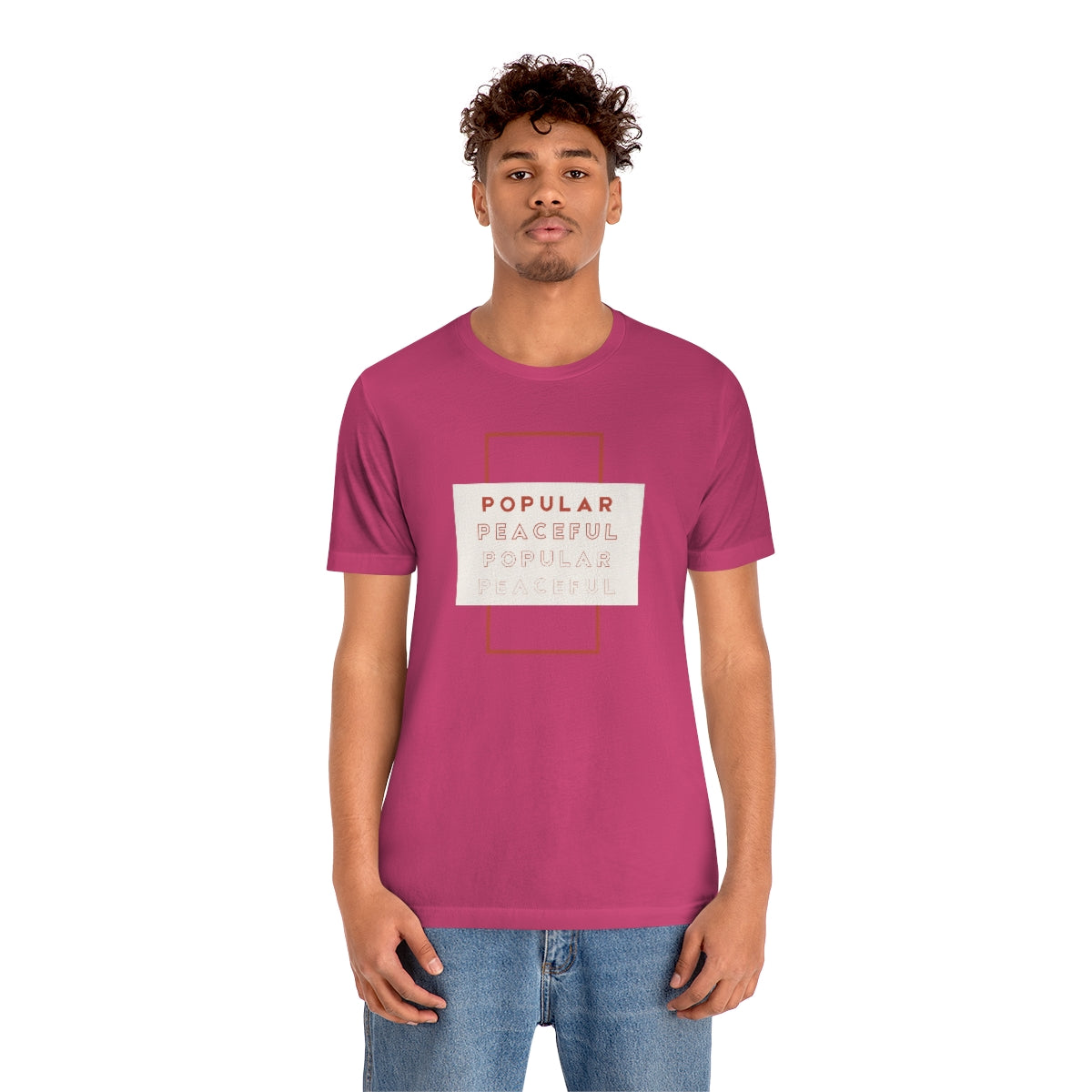 Popular/Peaceful Jersey Short Sleeve Tee