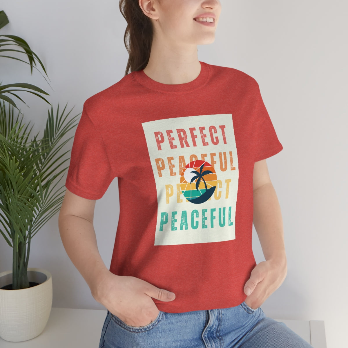 Perfect/Peaceful Unisex Jersey Short Sleeve Tee