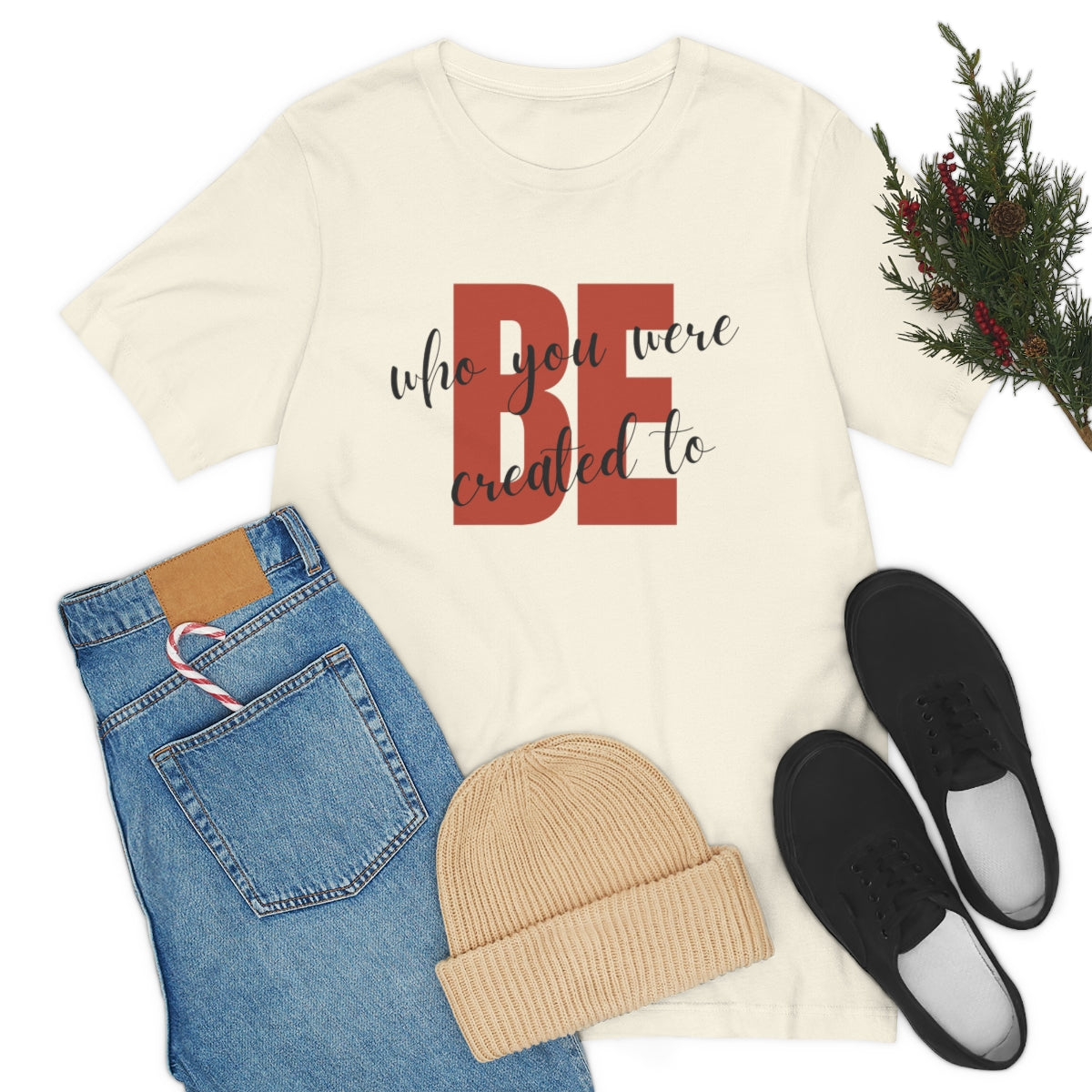 Be Who You Were Created To Be Jersey Short Sleeve Tee