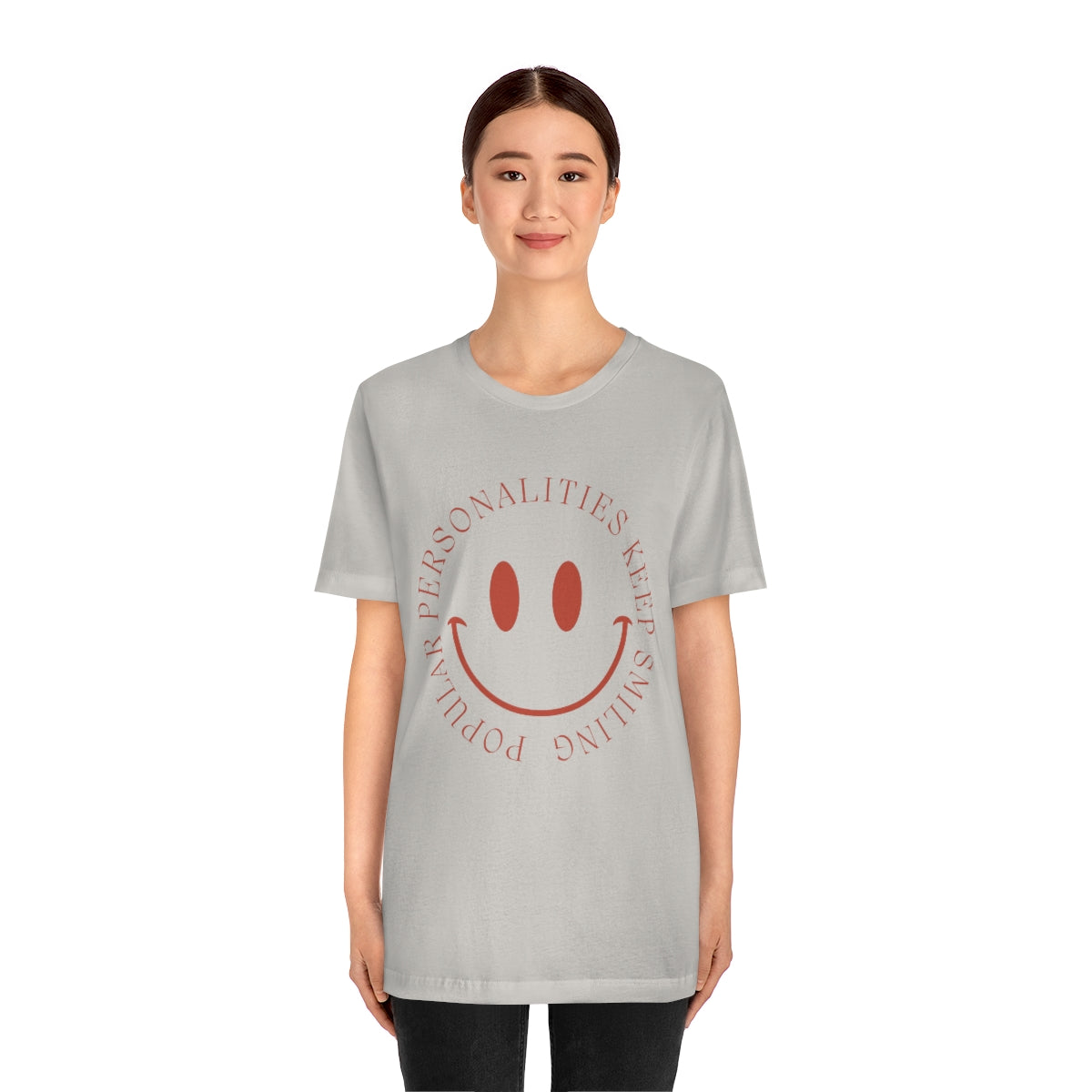 Keep Smiling Jersey Short Sleeve Tee