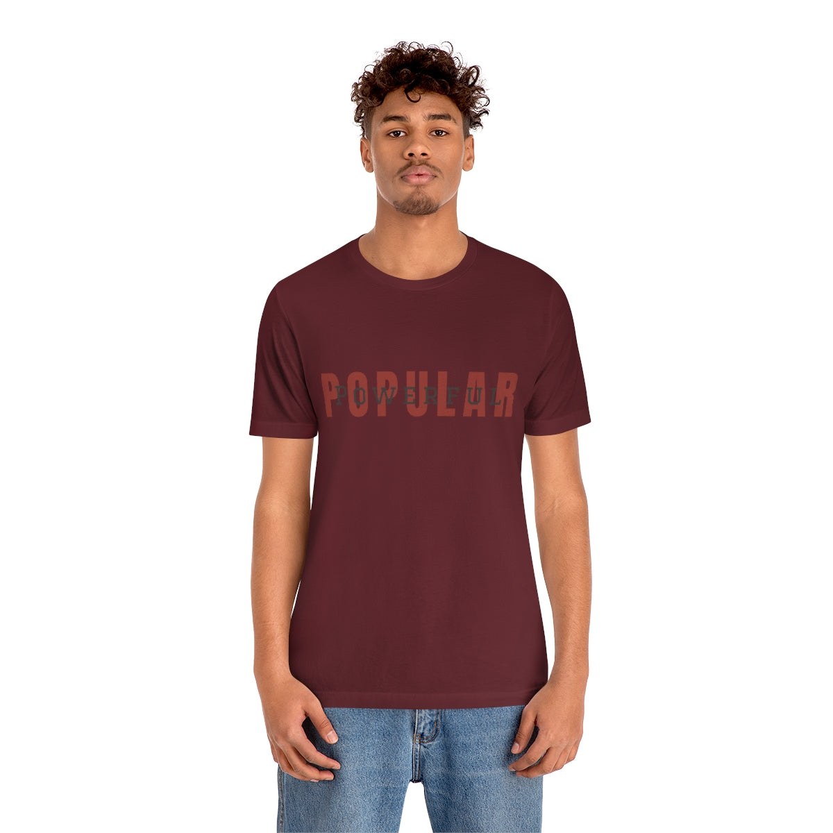 Popular/Powerful Logo Jersey Short Sleeve Tee