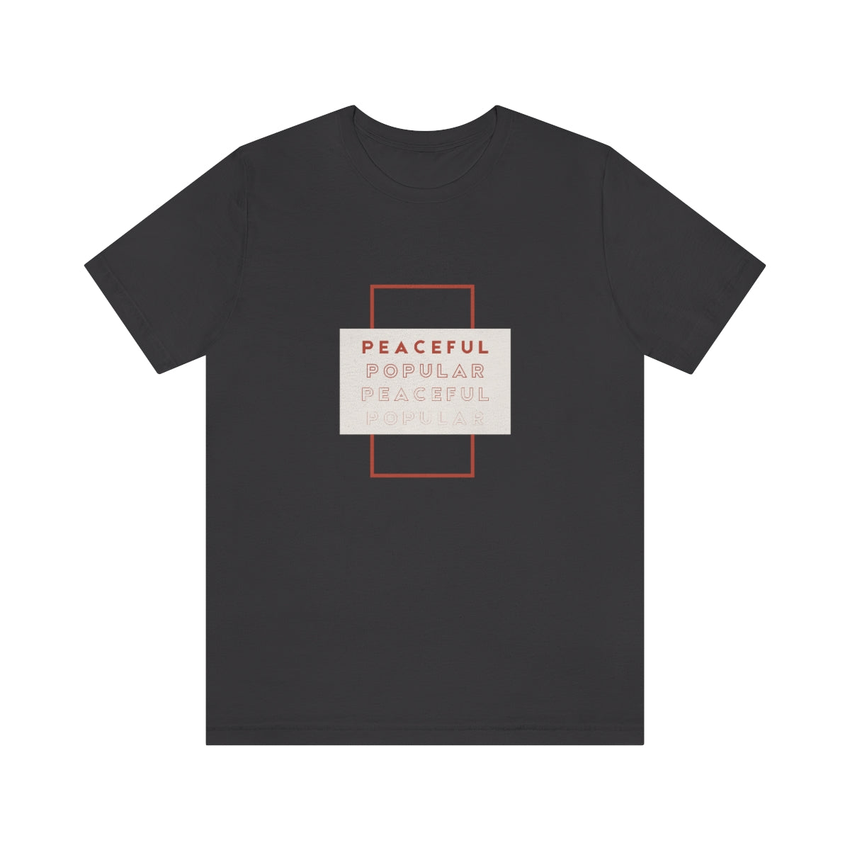 Peaceful/Popular Jersey Short Sleeve Tee
