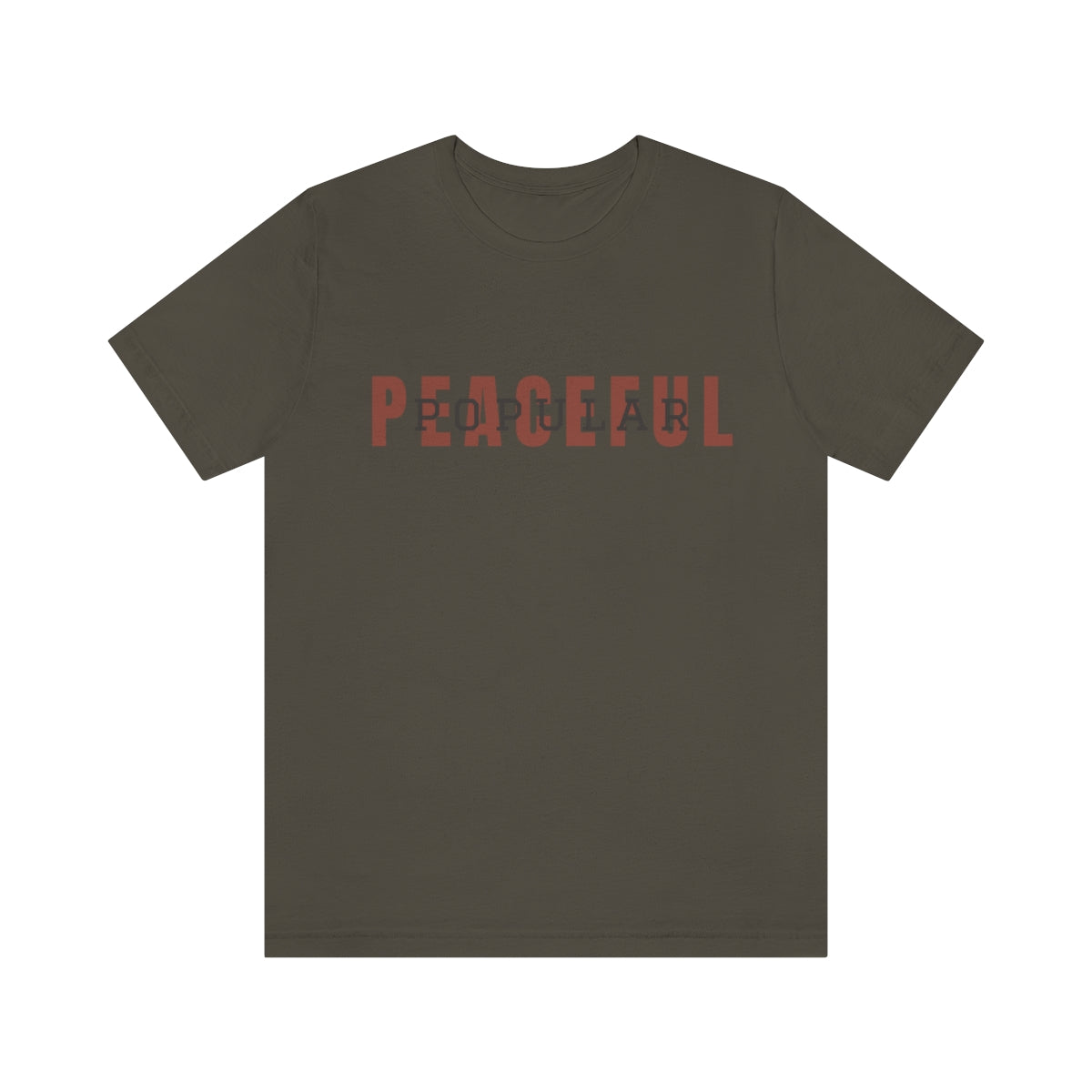 Peaceful/Popular Logo Jersey Short Sleeve Tee