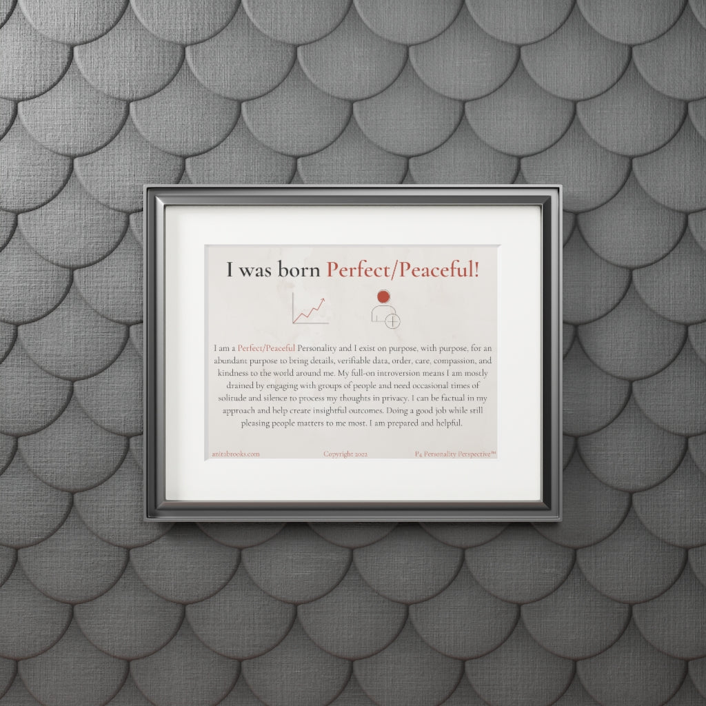 Perfect/Peaceful Poster