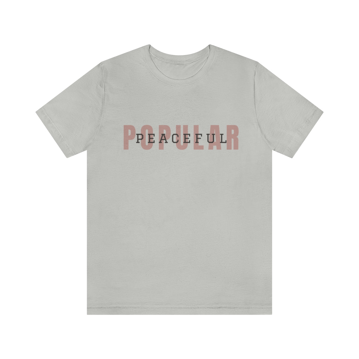 Popular/Peaceful Logo Jersey Short Sleeve Tee