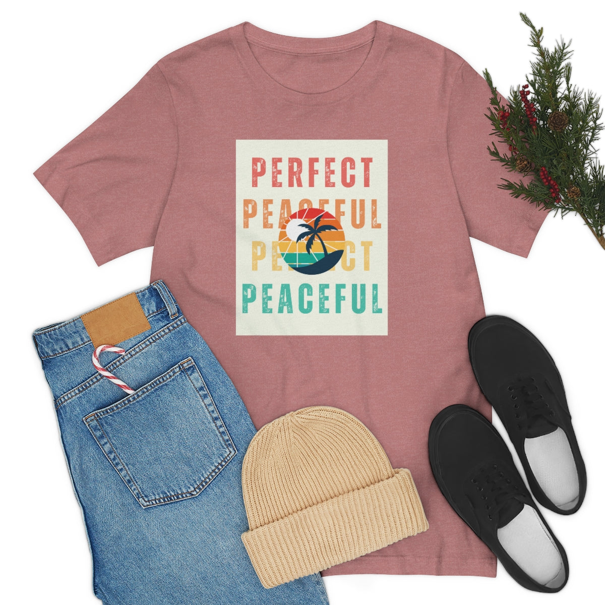 Perfect/Peaceful Unisex Jersey Short Sleeve Tee