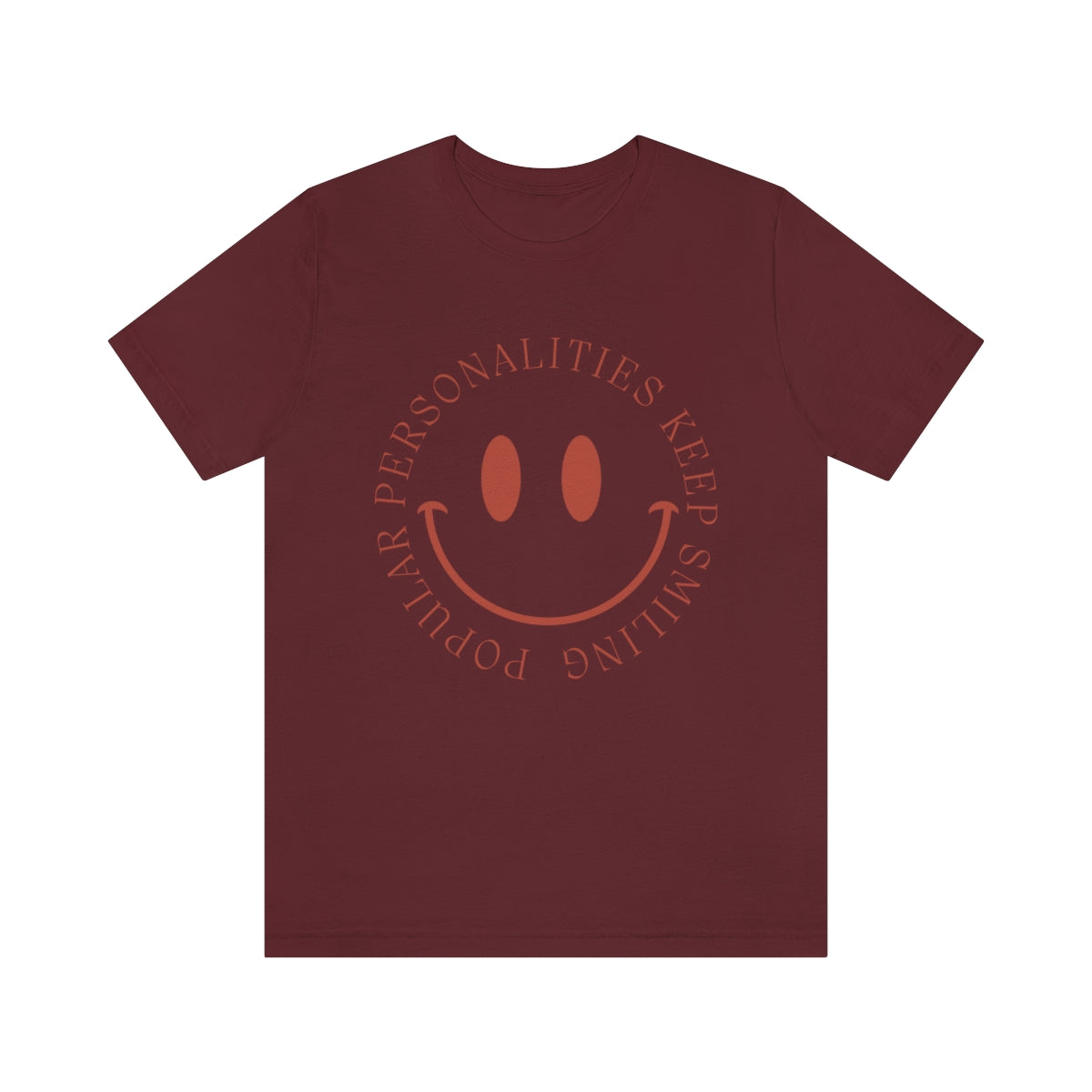 Keep Smiling Jersey Short Sleeve Tee