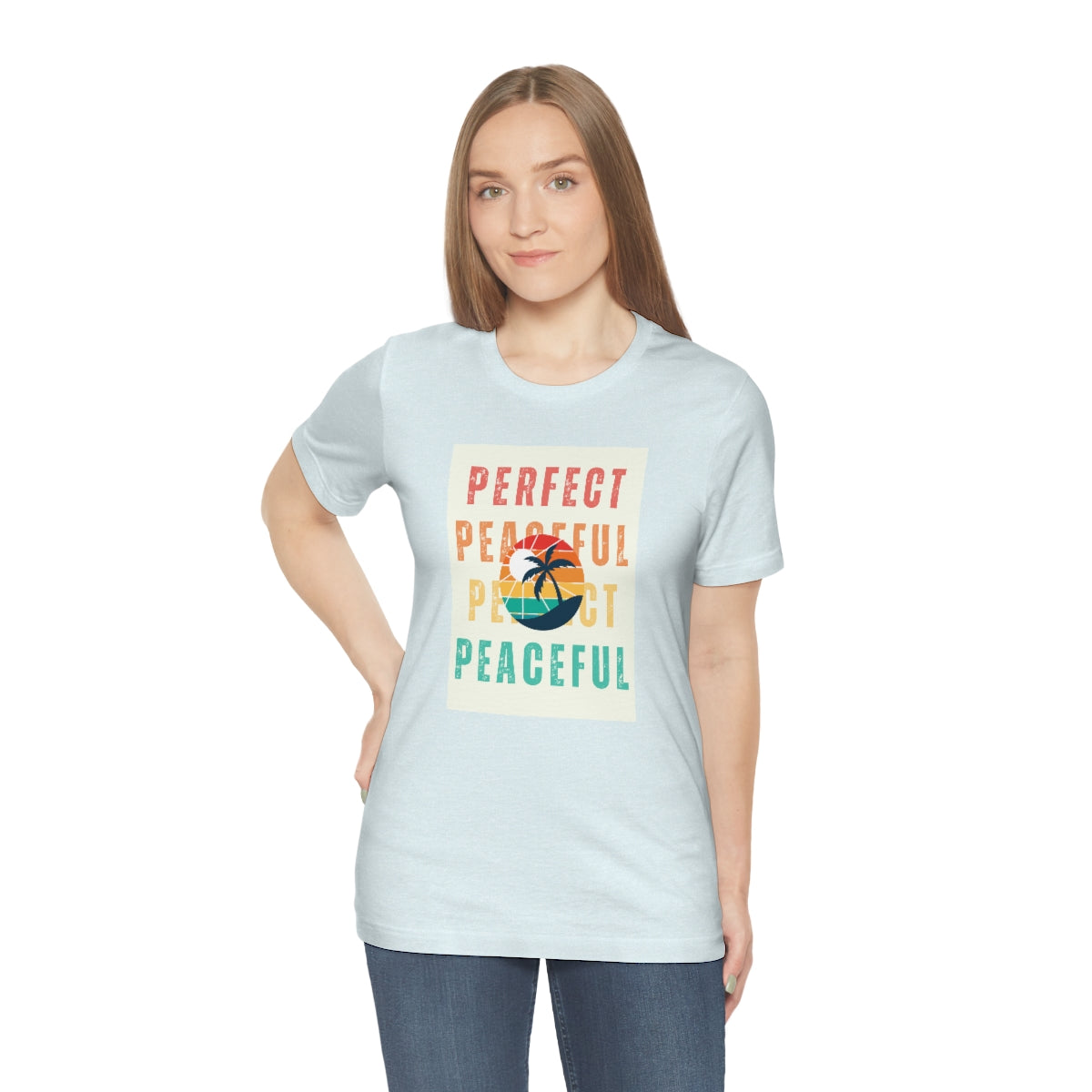 Perfect/Peaceful Unisex Jersey Short Sleeve Tee