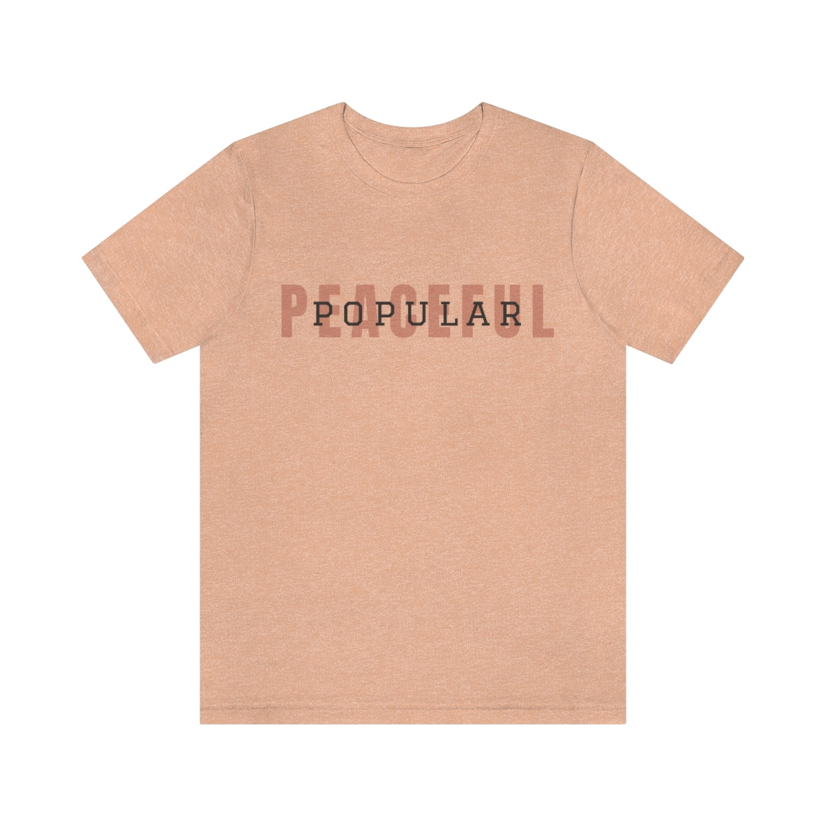 Peaceful/Popular Logo Jersey Short Sleeve Tee