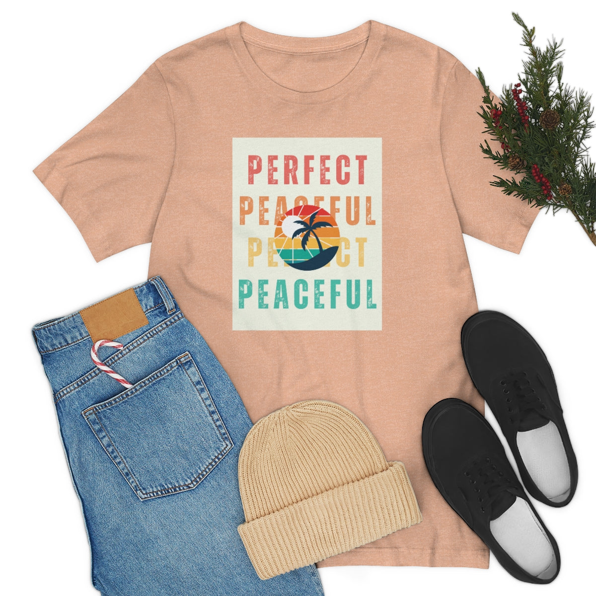 Perfect/Peaceful Unisex Jersey Short Sleeve Tee