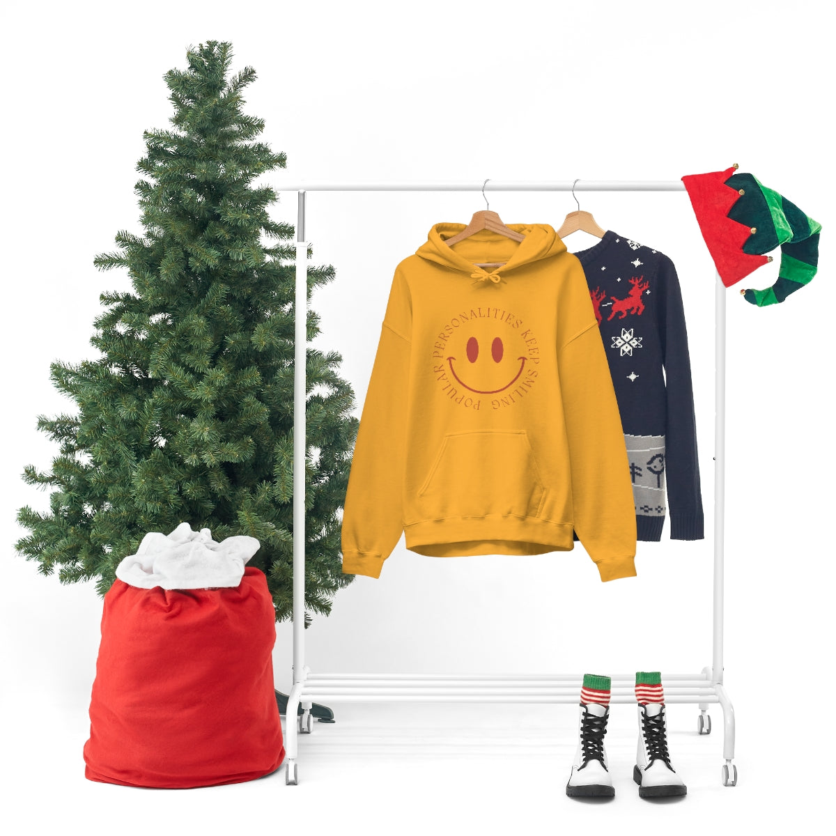 Keep Smiling Unisex Heavy Blend™ Hooded Sweatshirt