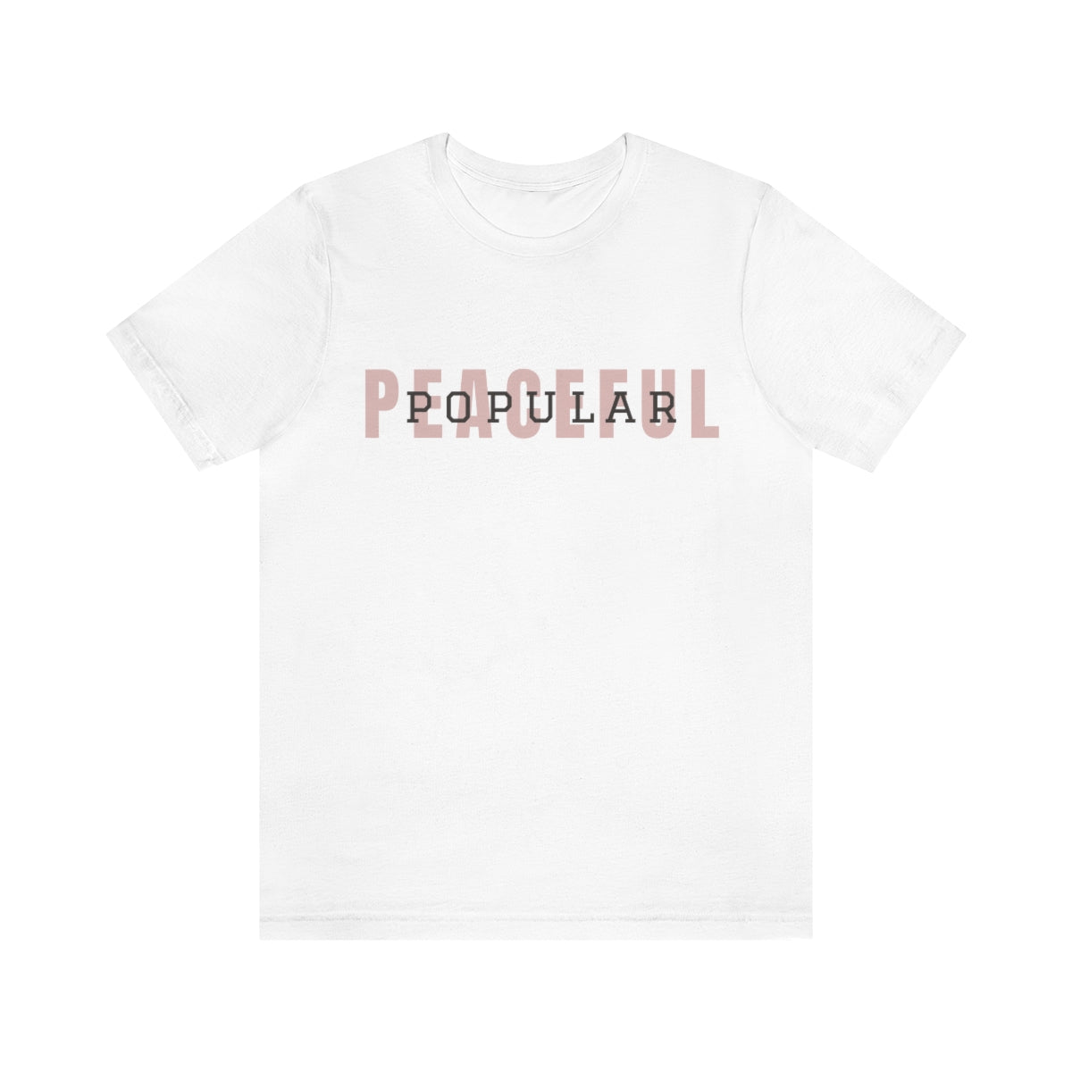 Peaceful/Popular Logo Jersey Short Sleeve Tee