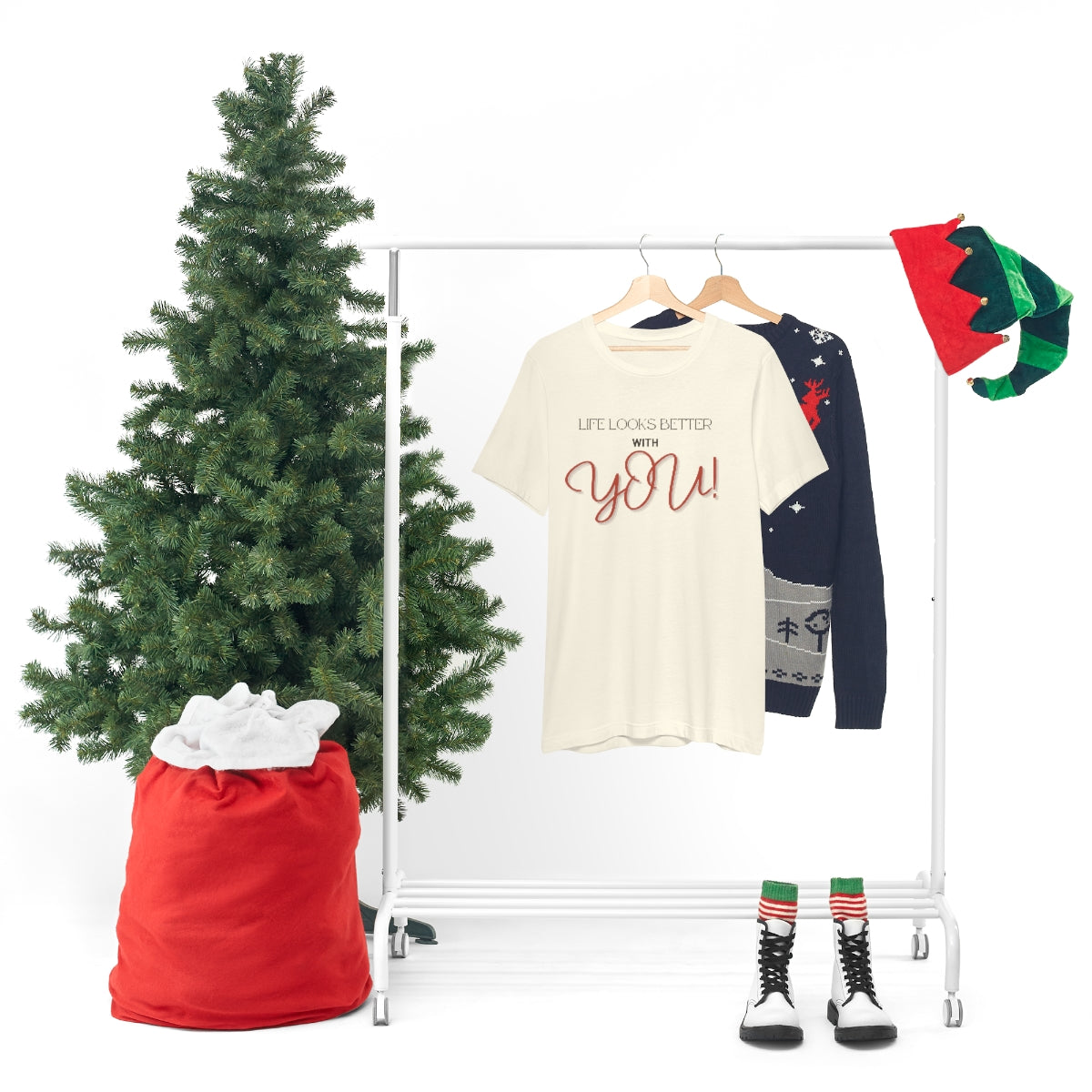 Life Looks Better With You Jersey Short Sleeve Tee