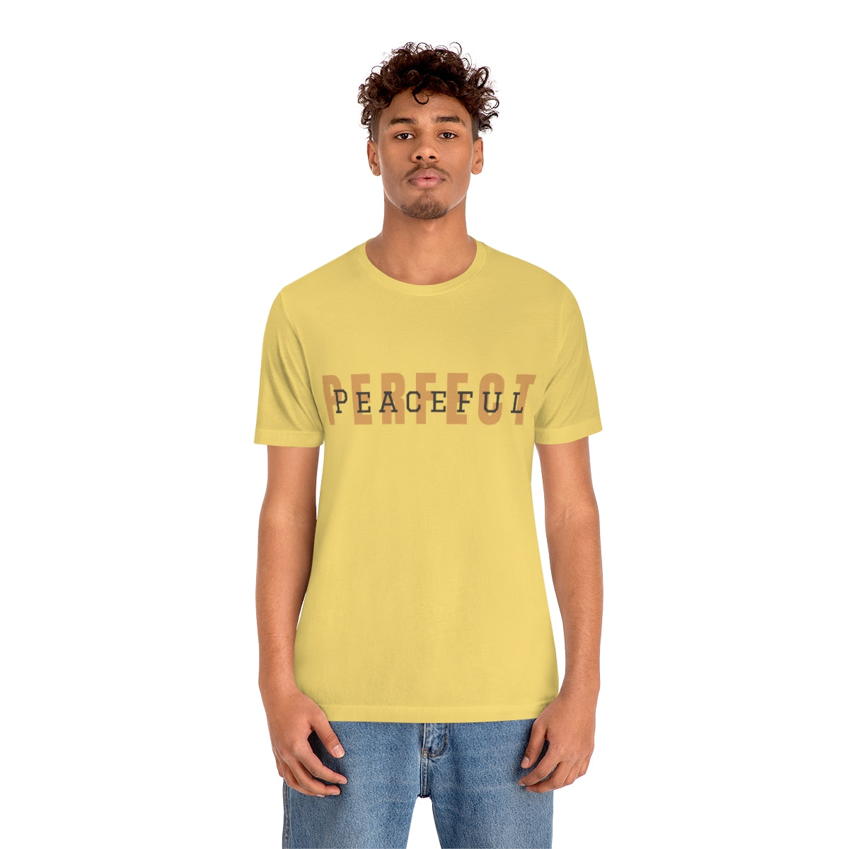 Perfect/Peaceful Logo Jersey Short Sleeve Tee