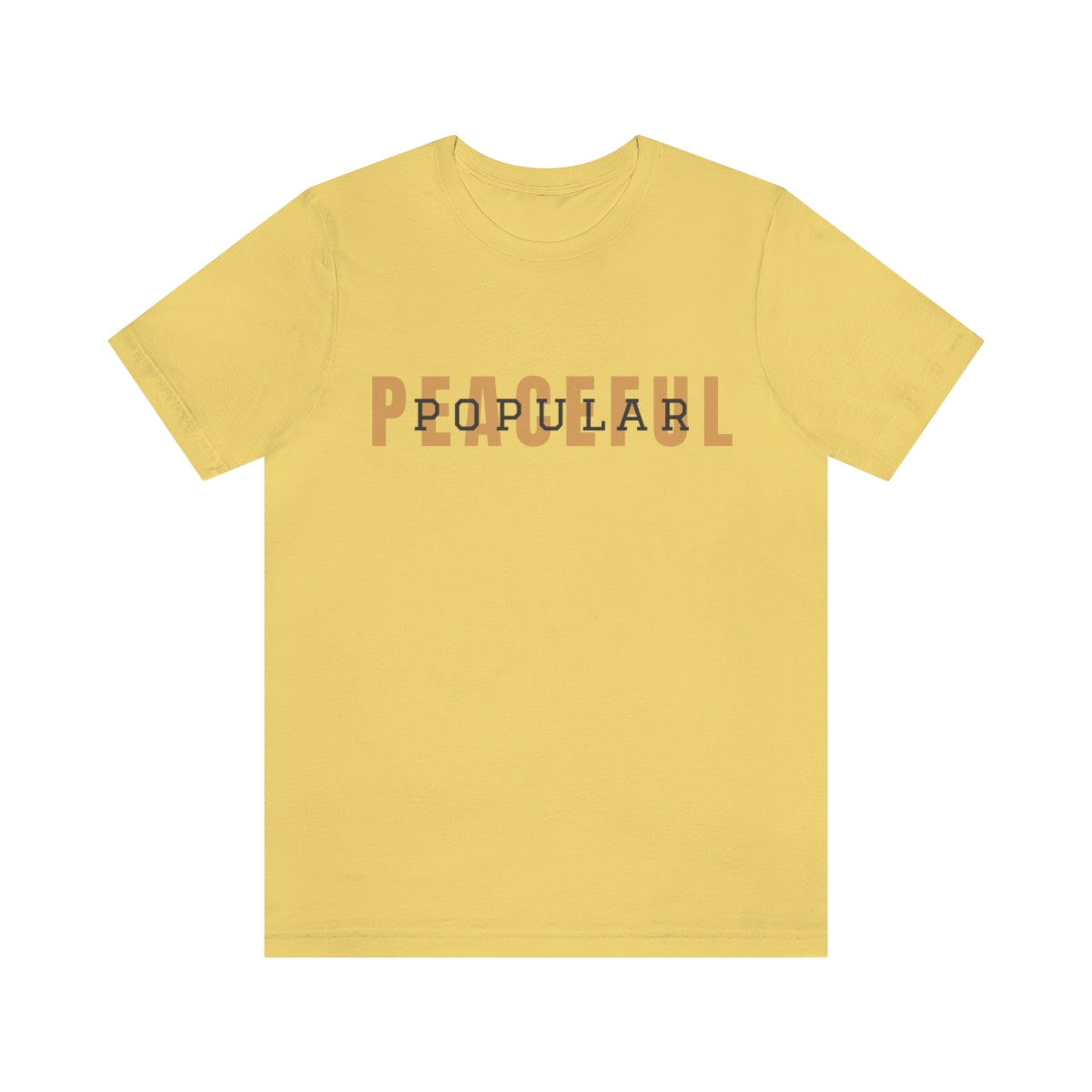 Peaceful/Popular Logo Jersey Short Sleeve Tee