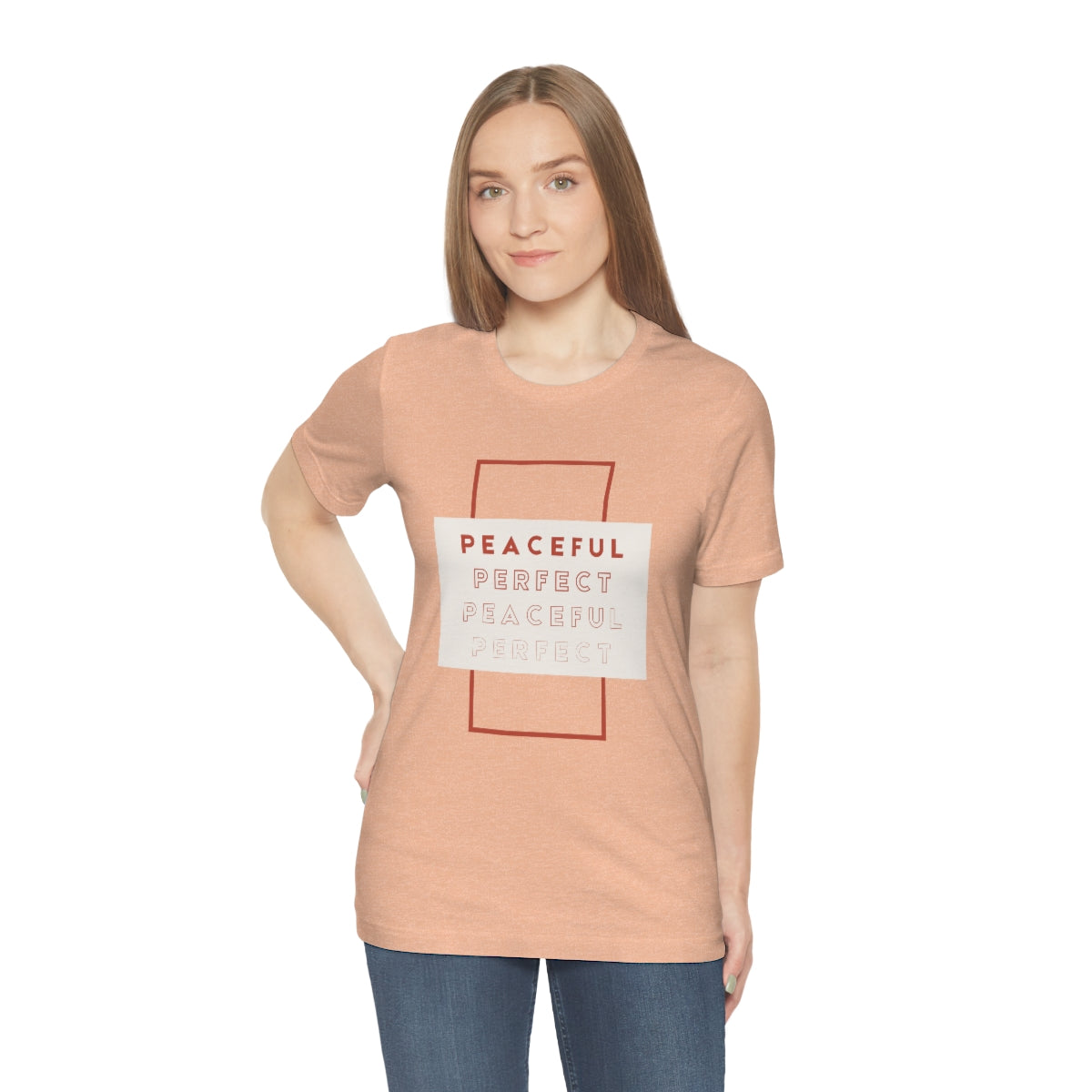 Peaceful/Perfect Jersey Short Sleeve Tee